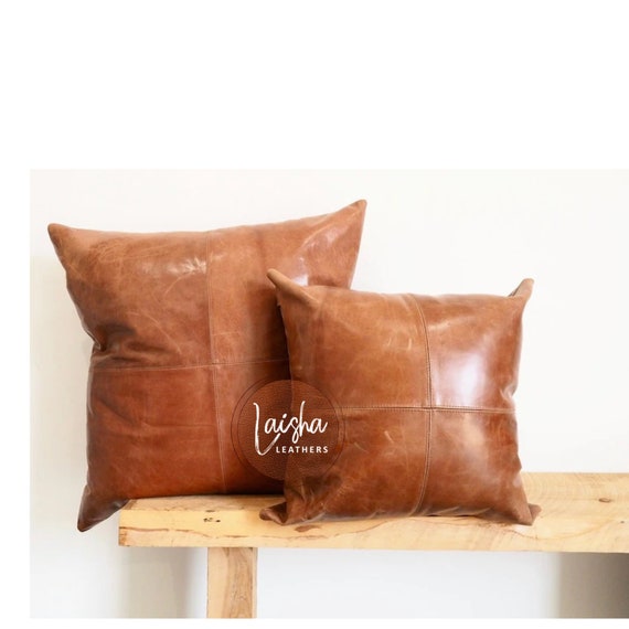 100% Lambskin Leather Pillow Cover Sofa Cushion Case Decorative Throw Covers-GD1 100% Lambskin Leather Pillow Cover Sofa Cushion Case Decorative Throw Covers-GD1