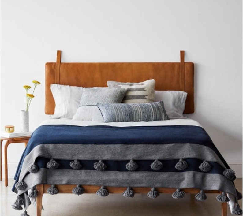 Customized Genuine Leather Headboard Cover Headboard Cushion Etsy