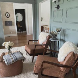 Custom Leather cushions, boxed cushion, Morris Chair cushions, genuine leather, made to order and size