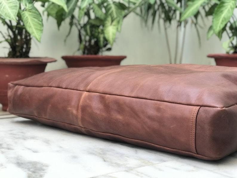 Custom Genuine Leather Replacement Cushions. Window Cushion Etsy Canada