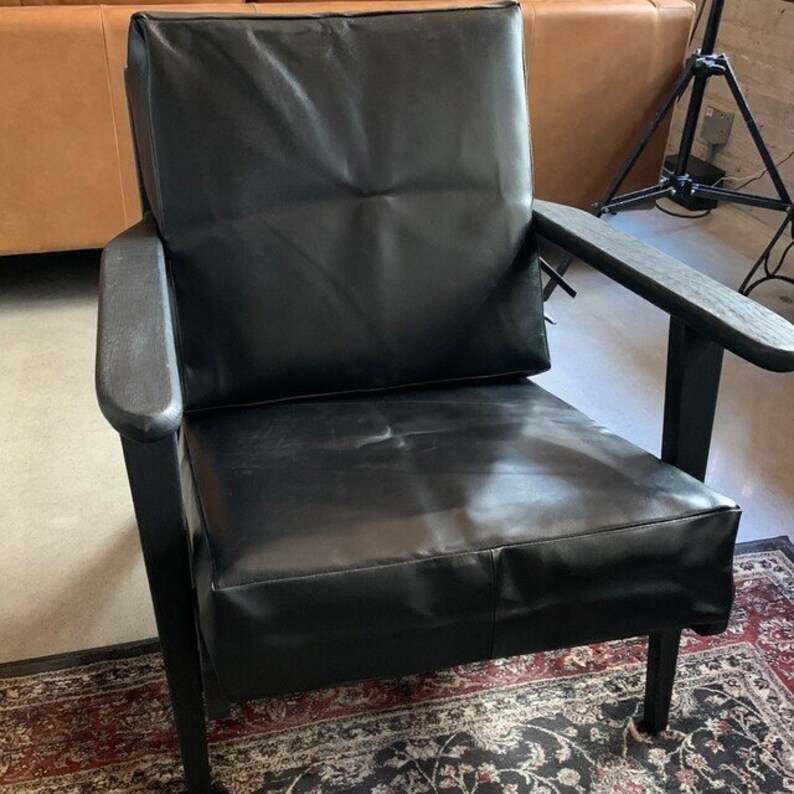 Custom Leather Cushions Boxed Cushion Morris Chair Cushions Etsy