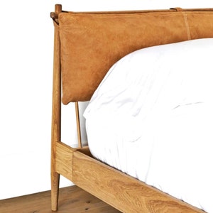 Customized Genuine Leather Headboard Cover, Headboard Cushion, Queen Size Headboard, Wall Hang Cushion Cover, Hanging Leather Headboard