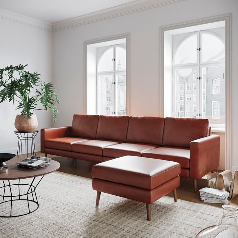 Custom Genuine Leather Bench Cushions Replacement Sofa Covers Etsy