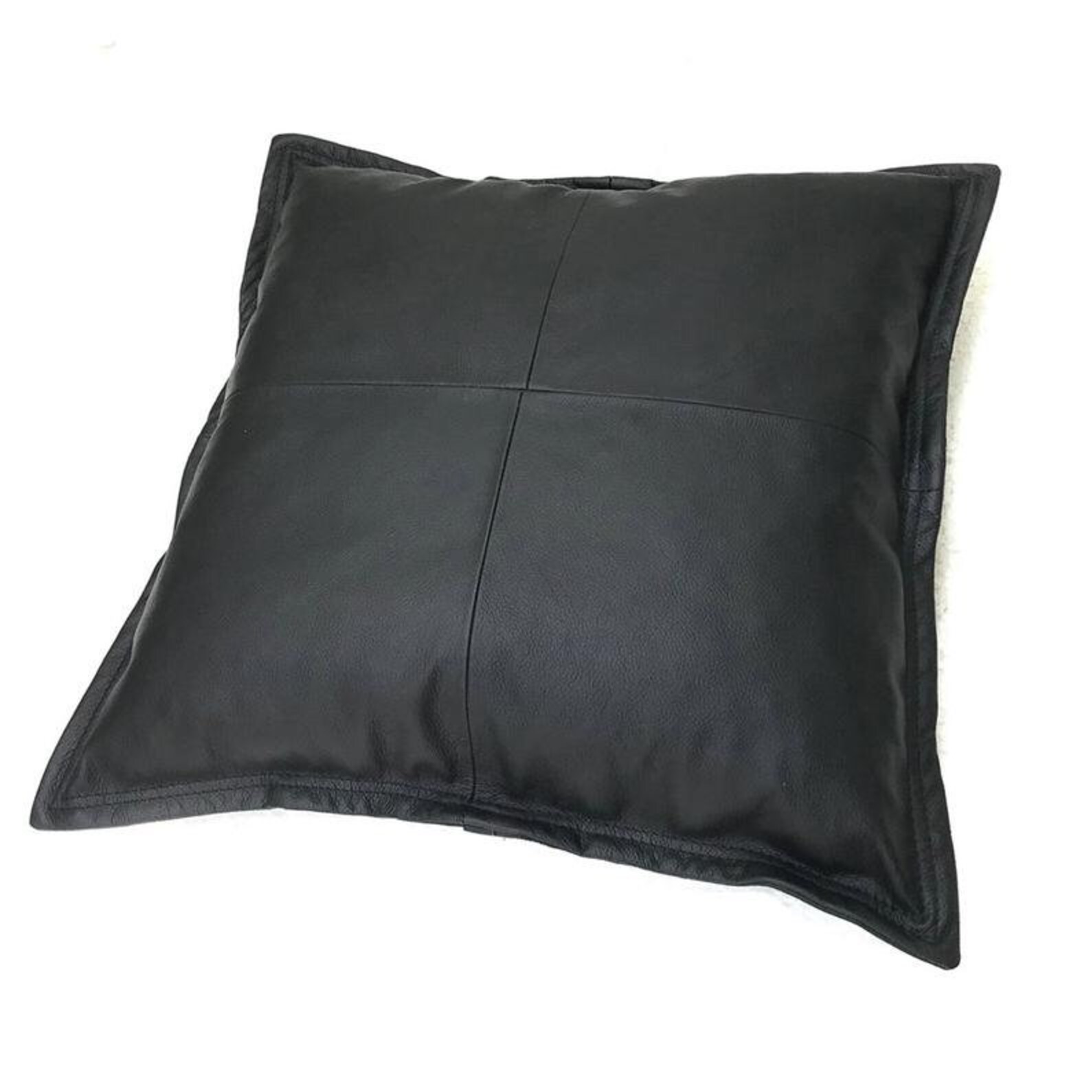 100 Lambskin Leather Pillow Cover Sofa Cushion Case Etsy