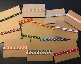 Custom Personalised Handmade Chevron Friendship Bracelet