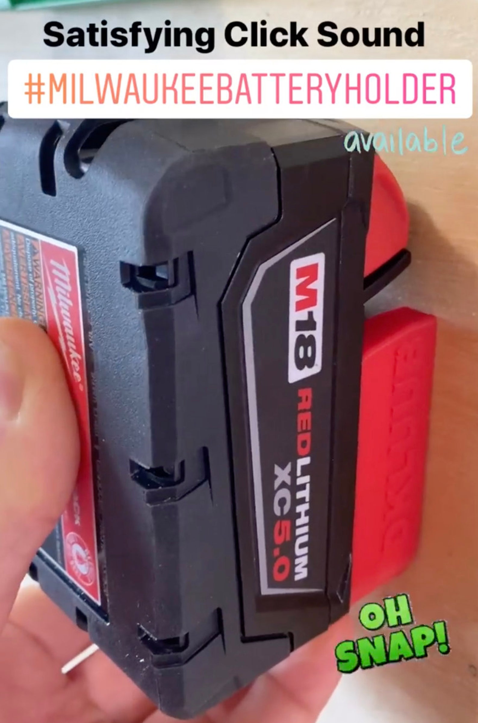 Milwaukee M18 Battery Holder Milwaukee Wall Mount Milwaukee Tools