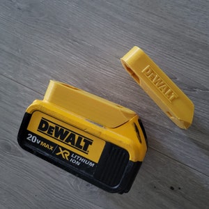 DeWalt 20v MAX Battery Wall Mount: 3D Printed Holder