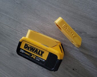 DeWalt Battery Wall Mount | DeWalt 20v MAX Battery Mount | DeWalt 20vMAX Battery Holder | 3D printed battery mount