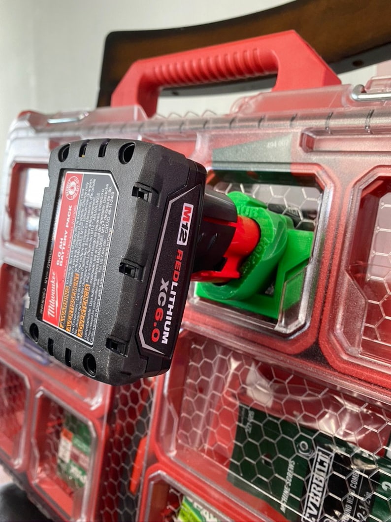 Milwaukee Packout M12 Battery Holder Milwaukee Packout Mounts for