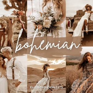 Lightroom Preset BOHEMIAN, Single Mobile Desktop Lightroom Preset, Brown Vintage Boho Lightroom Preset