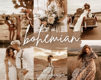 Lightroom Preset BOHEMIAN, Single Mobile Desktop Lightroom Preset, Brown Vintage Boho Lightroom Preset