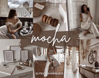 Lightroom Preset MOCHA, Single Mobile Desktop Lightroom Preset, Dark Brown Chocolate Preset