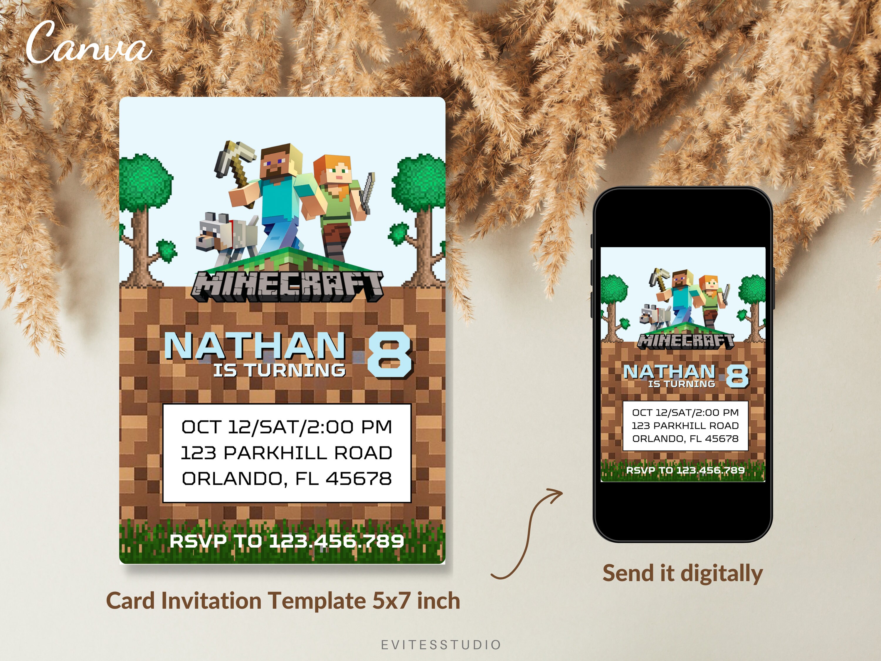 Editable Mining Invite Template