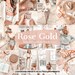 10 Lightroom Presets ROSE GOLD, Lightroom Mobile Desktop Presets, Soft Cream Preset, Light and Bright Blogger Preset