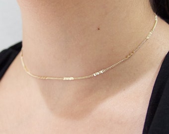 Thin Gold Necklace - Etsy
