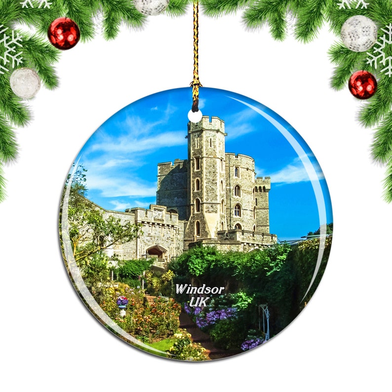 Windsor Castle England United Kingdom UK Christmas Ornament - Etsy