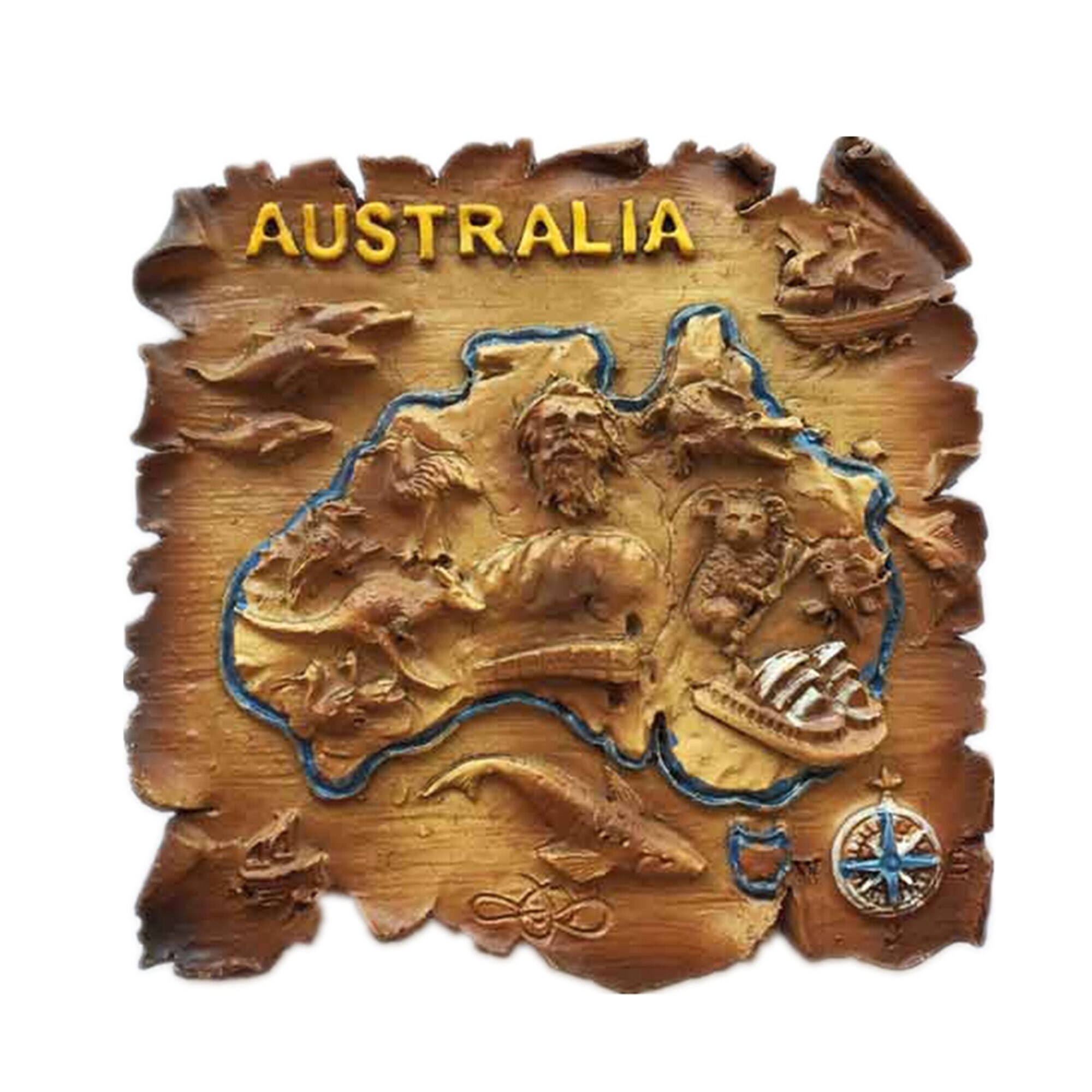 Map Australia Fridge Travel Souvenir Gift Collection Etsy