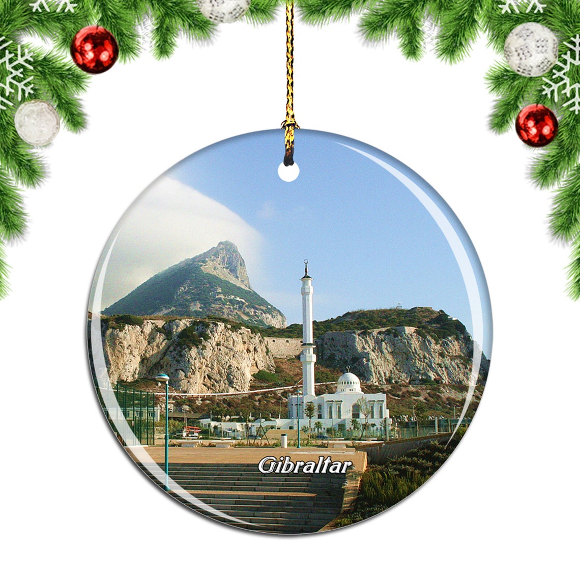 The Rock of Gibraltar Christmas Ornament Souvenir Gift Etsy
