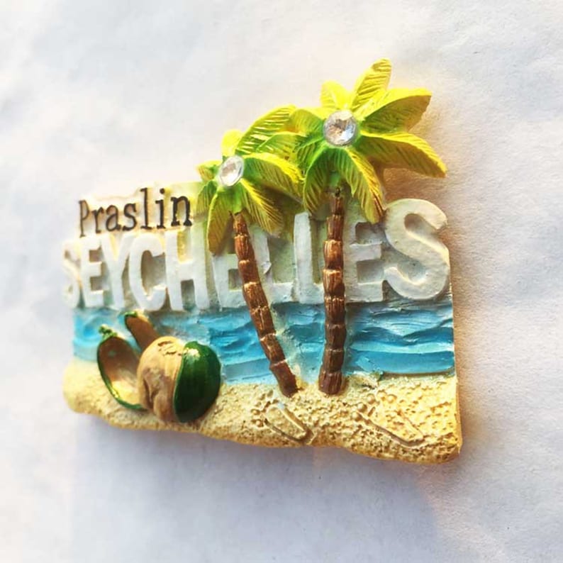 Praslin Seychelles Love Island Fridge Travel Souvenir Etsy