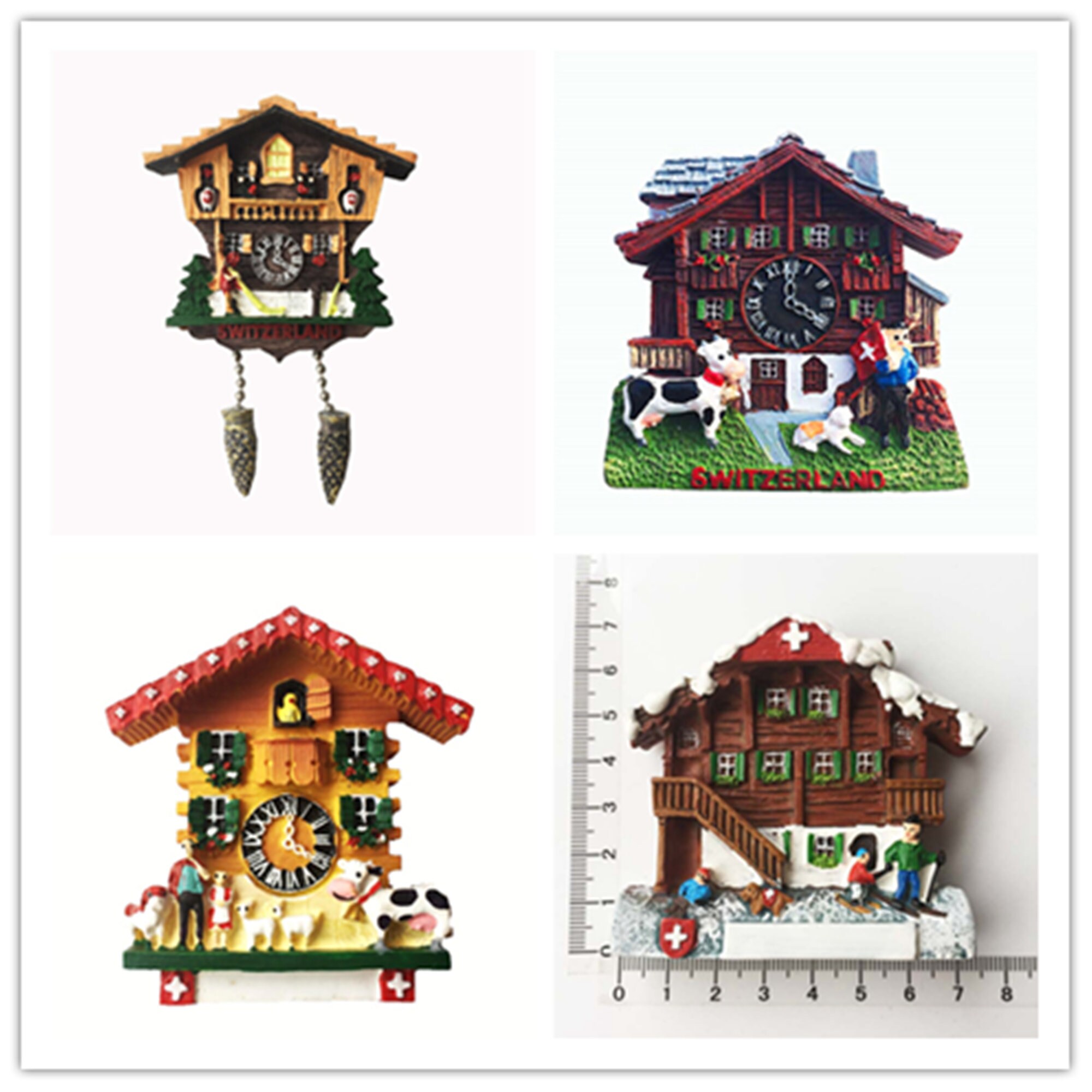 Cuckoo Clock Switzerland Fridge Travel Souvenir Gift Etsy UK