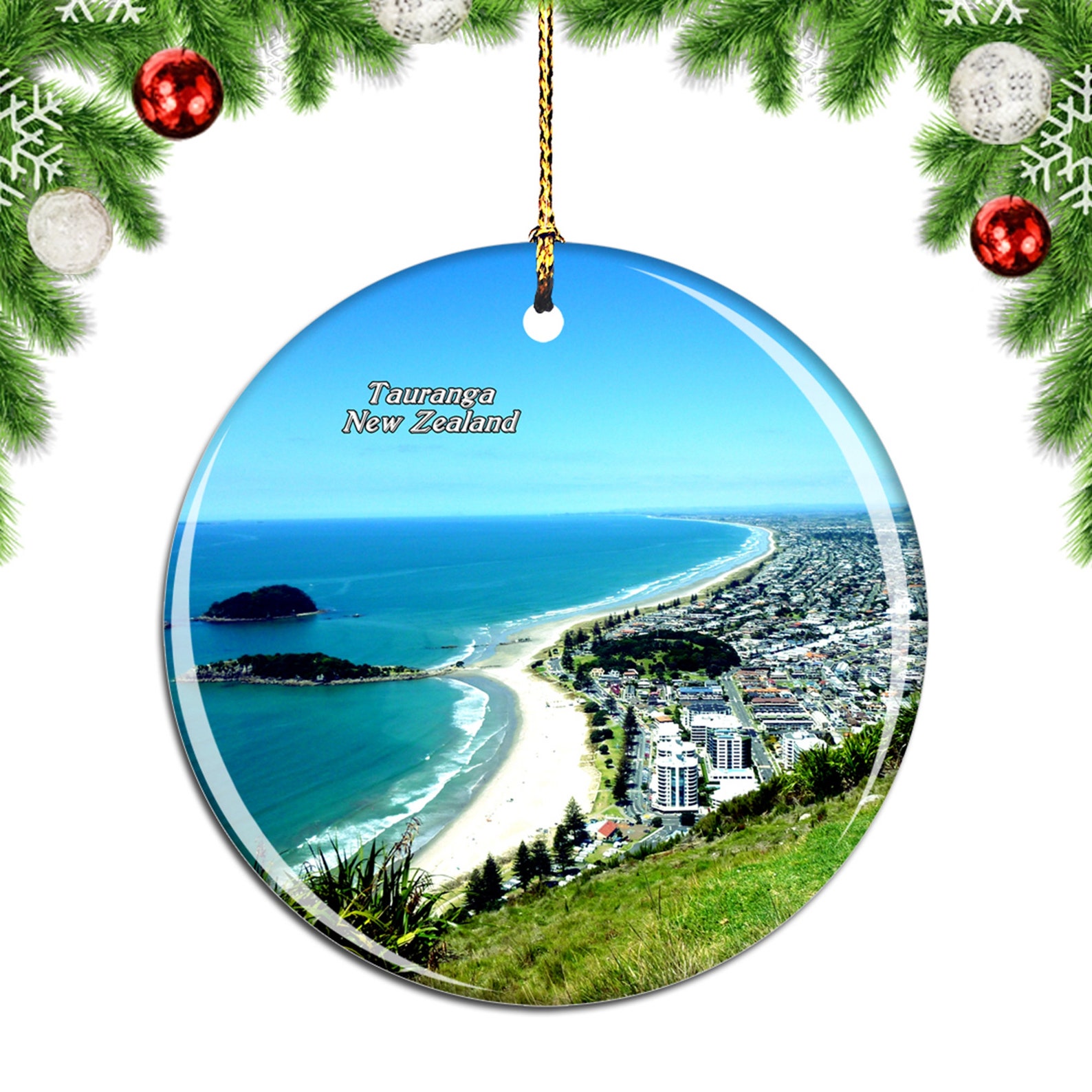 Mount Maunganui Tauranga New Zealand Christmas Ornament Etsy