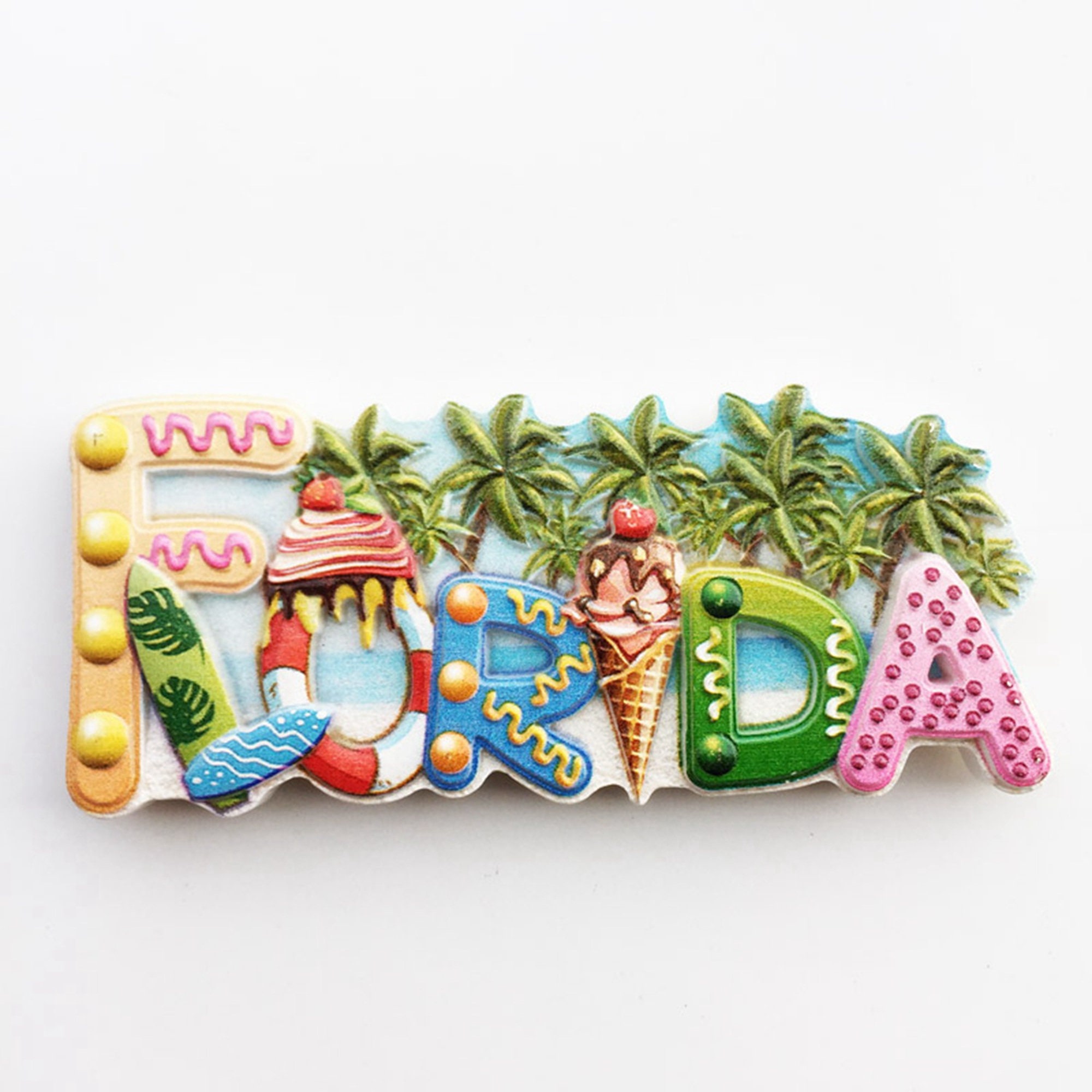 Florida PALM BEACH GARDENS Travel Souvenir Flexible Fridge Magnet 