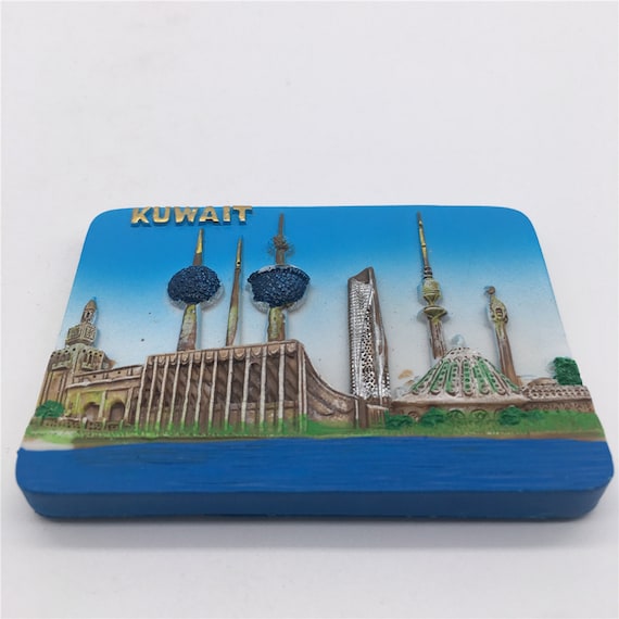 Kuwait Fridge Magnet Travel Souvenir 3"x2" 