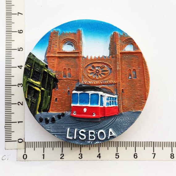 Urban Travel Streets Holiday Cool Gift #8415 Lisbon Portugal Map Fridge Magnet 