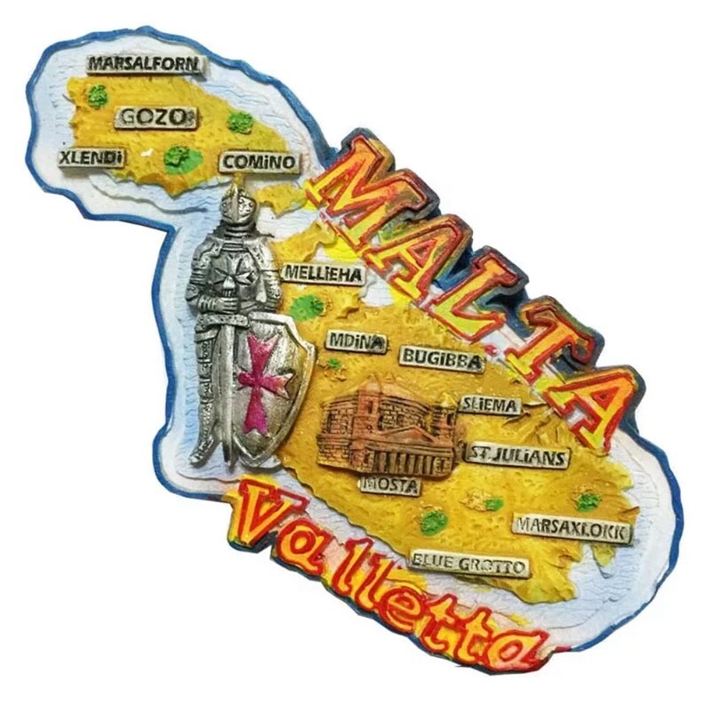 Valletta Malta Fridge Magnet Travel Souvenir Gift Collection | Etsy
