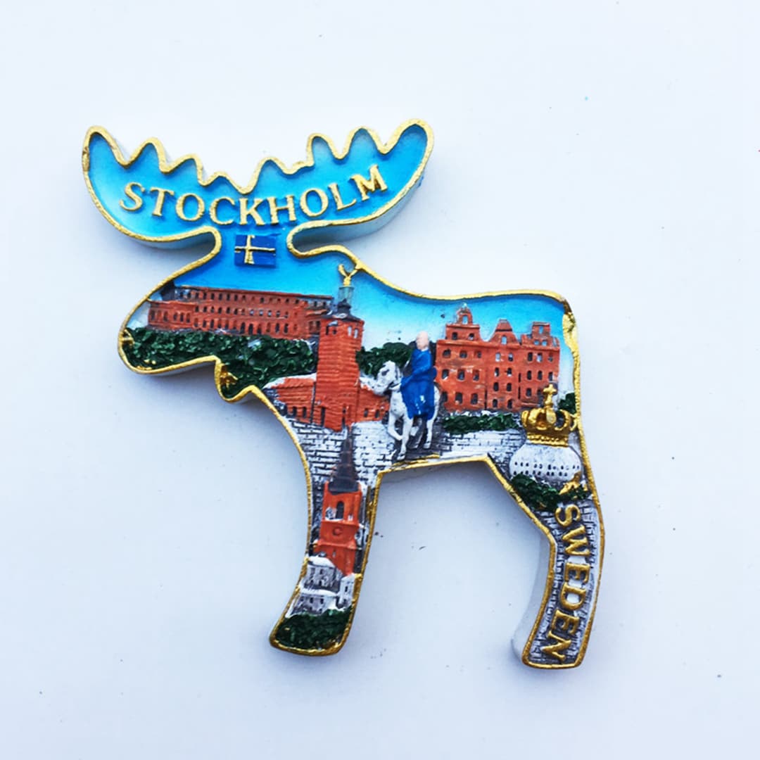 Stockholm Sweden Fridge Travel Souvenir Gift Collection Etsy
