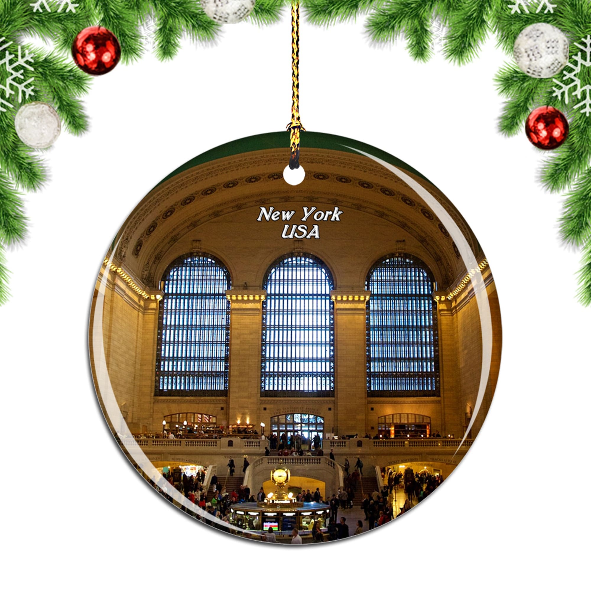 Grand Central Terminal Christmas Ornament Porcelain Oranments Grand Central Terminal Christmas Ornament Porcelain Oranments
