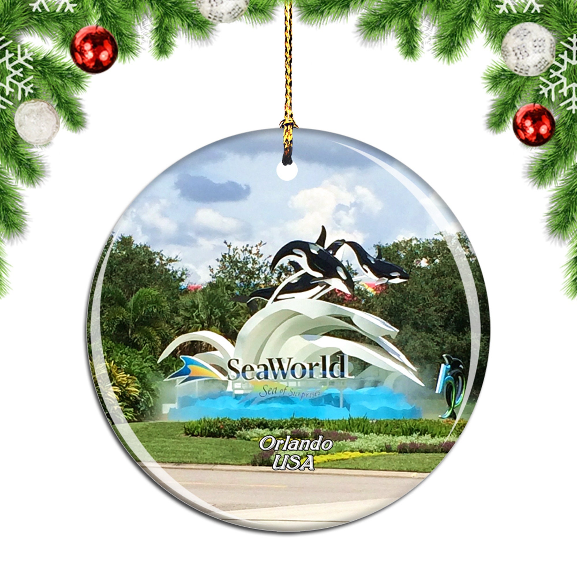 Sea World 2022 Christmas Ornament Seaworld Orlando Florida Usa Christmas Ornament Souvenir Gift | Etsy Ireland
