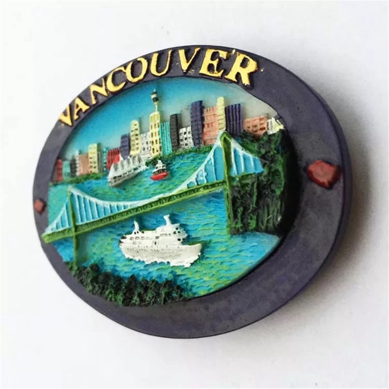 Vancouver Canada Fridge Travel Souvenir Gift Collection Etsy