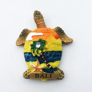 Bali Turtle Indonesia Fridge Magnet Travel Souvenir Gift Collection Craft Refrigerator Decoration