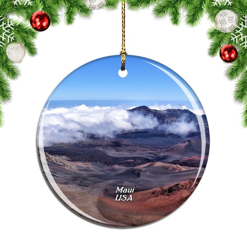 Haleakala National Park Maui Hawaii USA Christmas Ornament Etsy