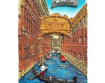 Venice Gondolas Fridge Magnet 03 Free Postage