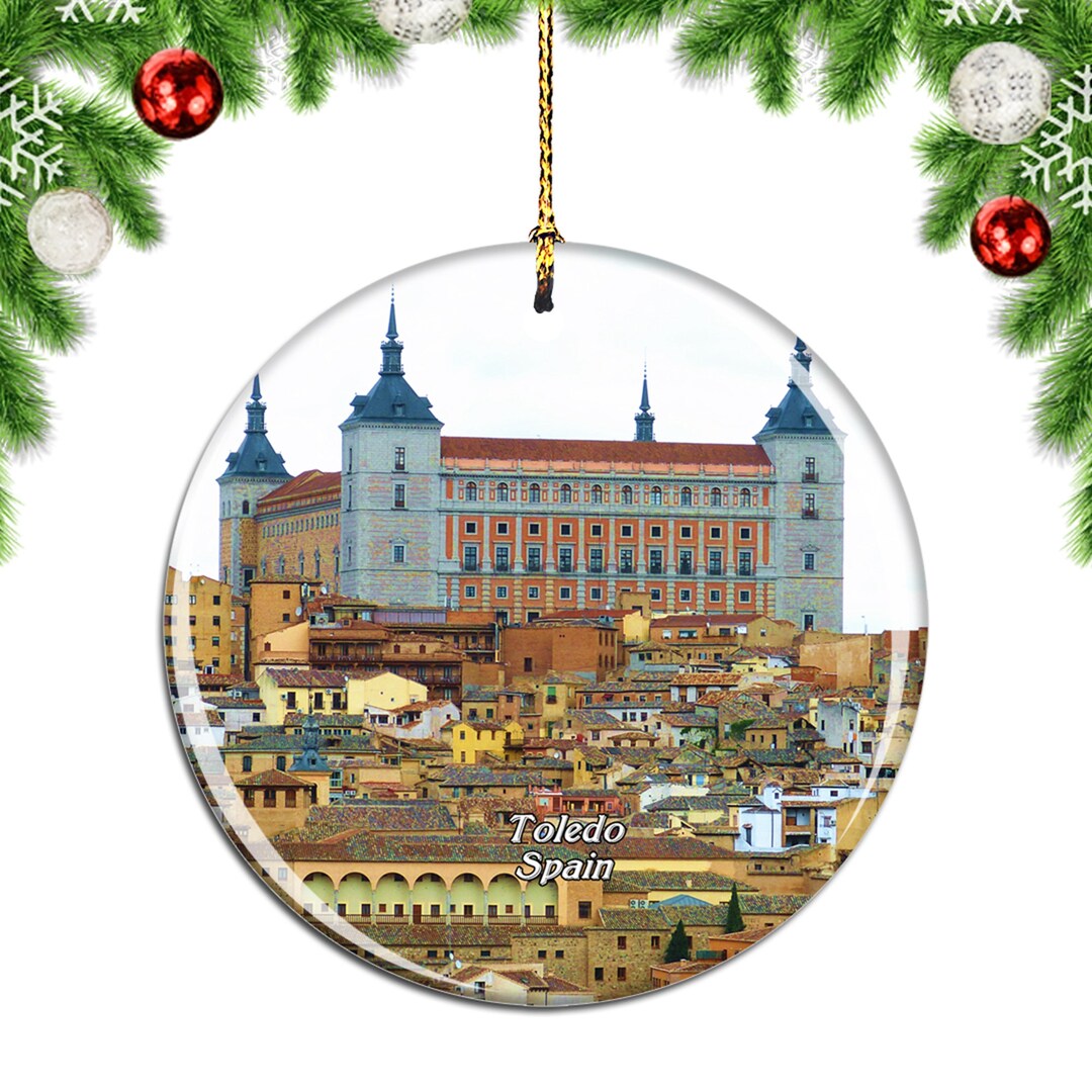 Toledo Spain Christmas Ornament Souvenir Gift Porcelain Etsy