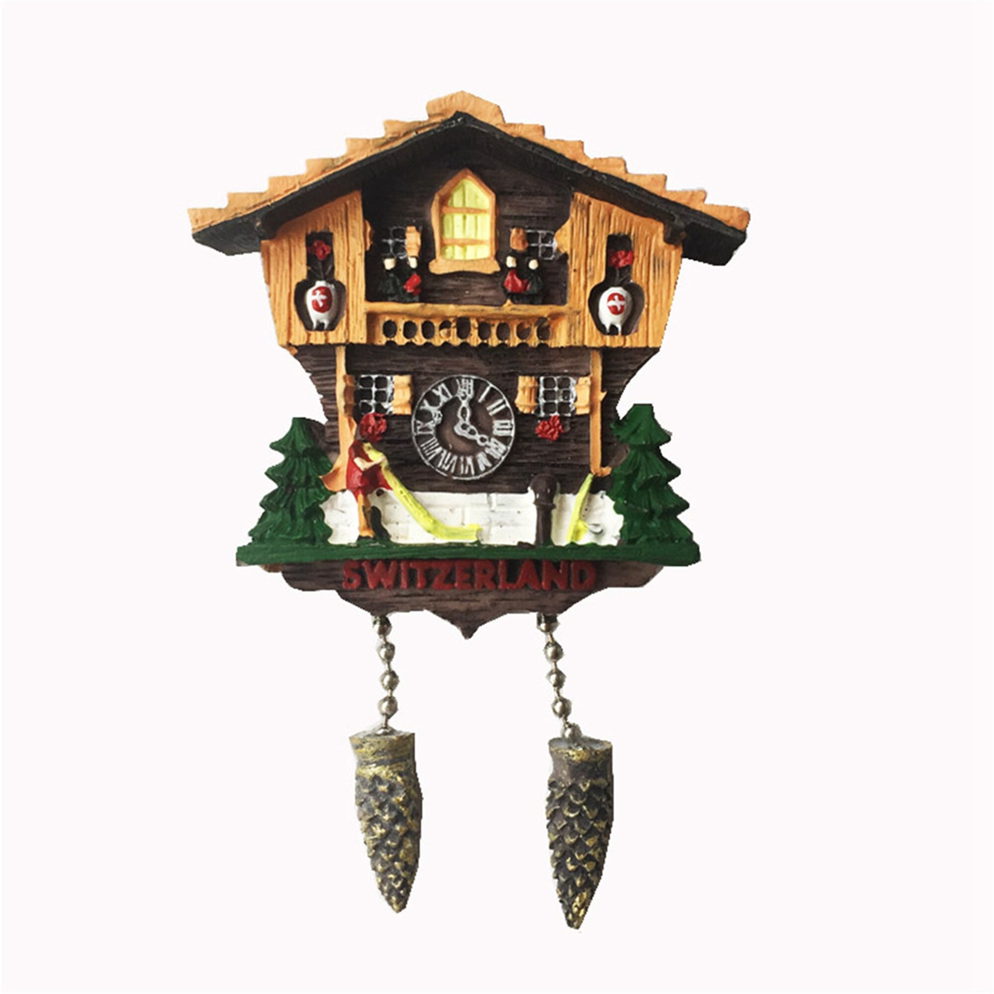 Cuckoo Clock Switzerland Fridge Travel Souvenir Gift Etsy UK