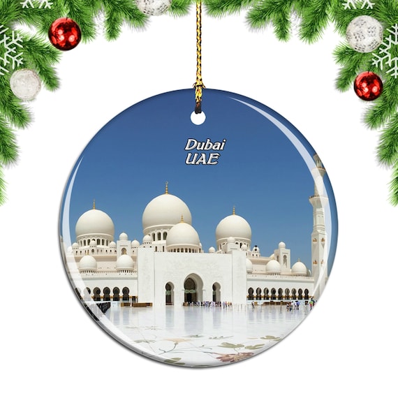 Sheikh Zayed Grand Mosque Abu Dhabi UAE Christmas Ornament - Etsy
