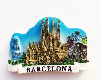 Barcelona Spain Fridge Magnet  Travel Souvenir Gift Collection Craft Refrigerator Decoration