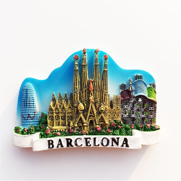 Barcelona Spain Fridge Magnet  Travel Souvenir Gift Collection Craft Refrigerator Decoration