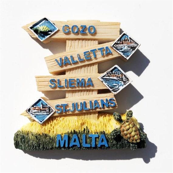 Gozo Valletta Sliema Malta Fridge Travel Souvenir Gift Etsy