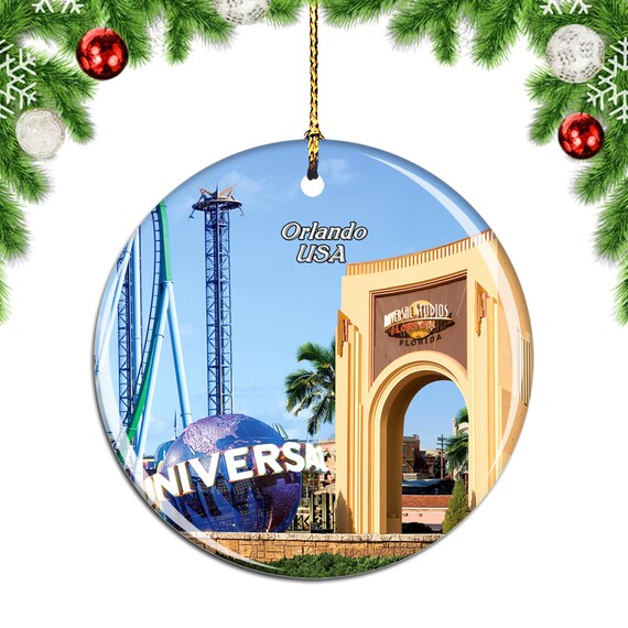 Universal Studios Orlando Florida USA Christmas Ornament Etsy