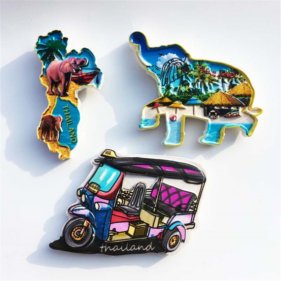 Pattaya Phuket Bangkok Thailand Fridge Travel Souvenir Etsy