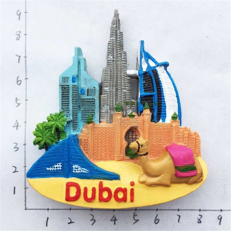 Burj Khalifa Tower Desert Camel Dubai UAE Fridge Beer Etsy