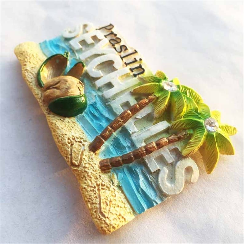 Praslin Seychelles Love Island Fridge Travel Souvenir Etsy