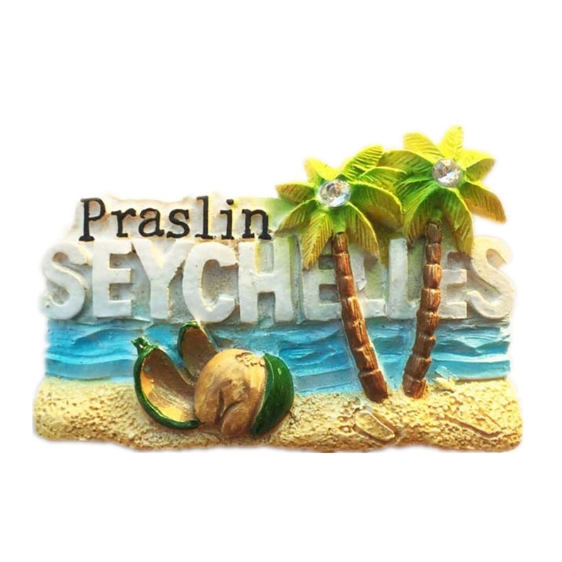 Praslin Seychelles Love Island Fridge Travel Souvenir Etsy