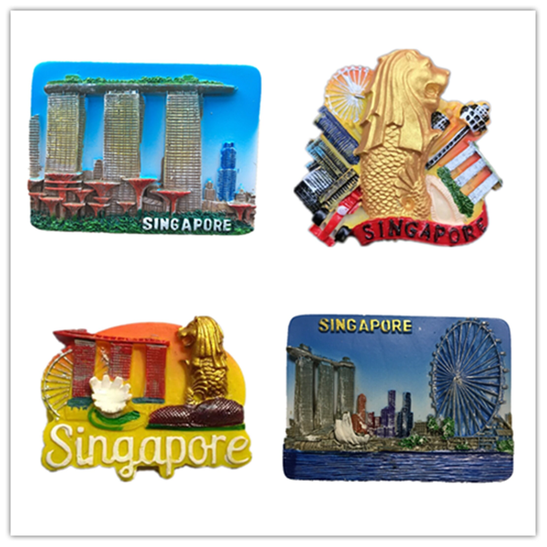 Marina Bay Sands Merlion Singapore Fridge Travel Etsy UK