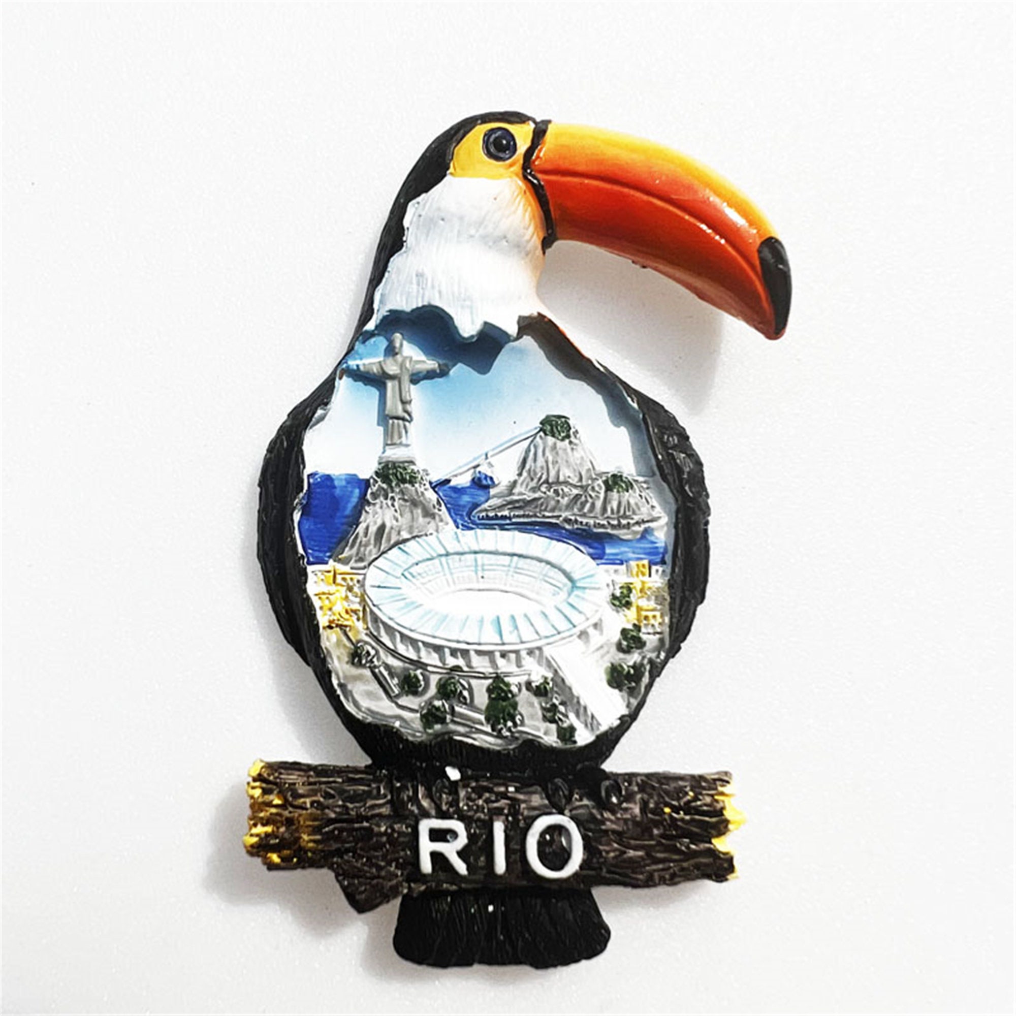 Brazil Fridge Magnet Rio de Janeiro Refrigerator Sticker Olympics Souvenir 