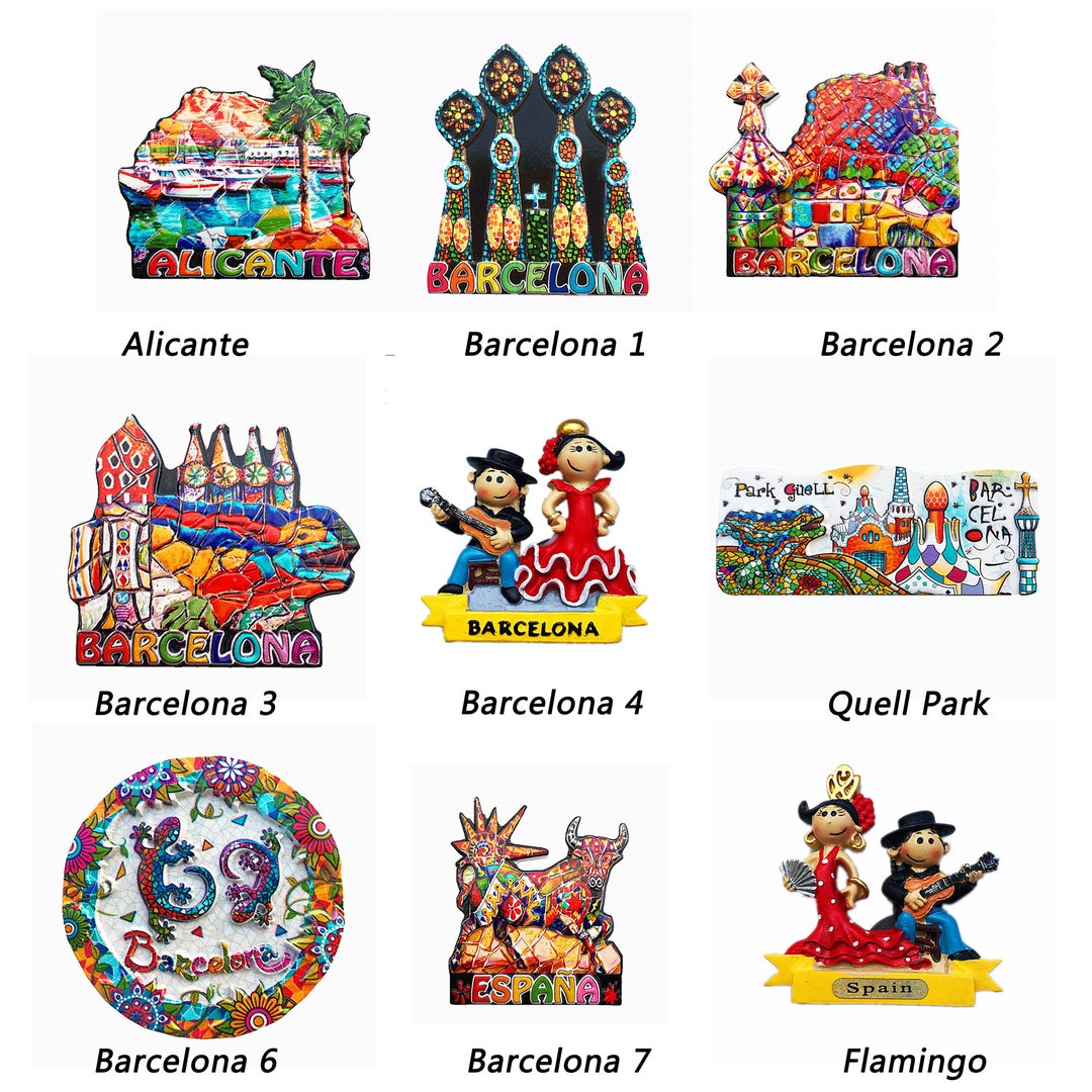 lærer parfume Stien Alicante Barcelona Spain Fridge Magnet Sticker Travel Souvenir - Etsy